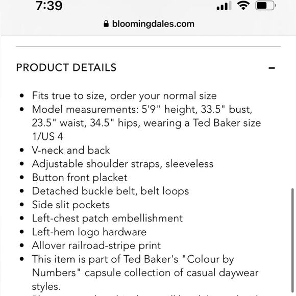 Ted Baker yellow stripe summer sundress dress 2 NEW - Picture 4 of 11